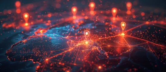 Obraz premium Global Network Connections