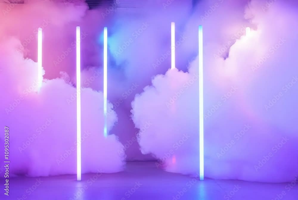 Poster abstract video background with copy space with smoke. steam swirls in lush clouds. neutral backdrop 