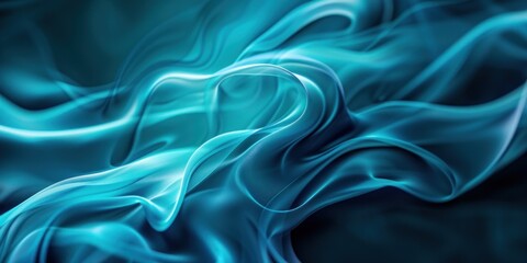 Obraz premium Abstract Blue Fabric Swirling