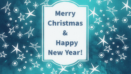 New Year, Christmas card with stars. Colorful Illustration of a Christmas background. Greeting Backdrop, New year, Christmas wishes
