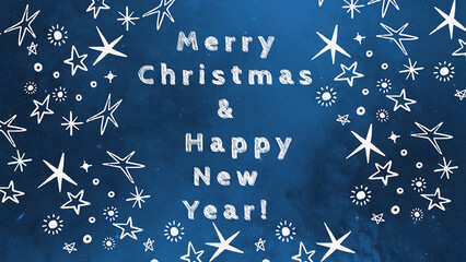 New Year, Christmas card with stars. Colorful Illustration of a Christmas background. Greeting Backdrop, New year, Christmas wishes
