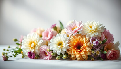 Stunning Floral Arrangement with Central Bloom: Perfect Stock Photo for Your Project