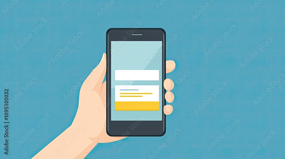 Poster a hand holding a smartphone showing a balance transfer confirmation on a peer-to-peer payment app.