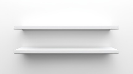 Minimalist white wall shelves for modern home decor and organization solutions