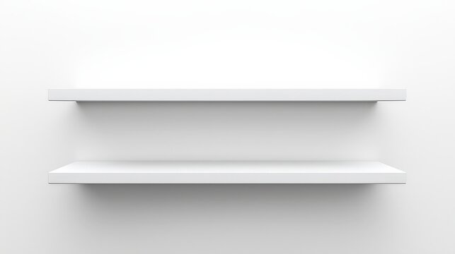 Minimalist white wall shelves for modern home decor and organization solutions