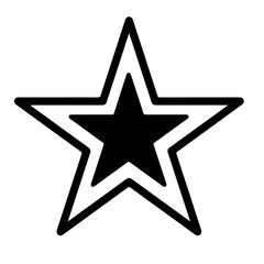 star on black