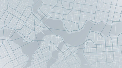 City area, background map of streets. Widescreen proportion, digital flat design street map. Vector City top view. View from above the map, vector background