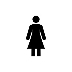Obraz premium Woman Icon vector, Woman Signs silhouette vector icon