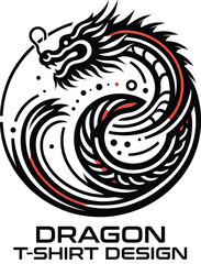 Dragon Vector T Shirt Design