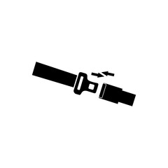 Seatbelt Icon vector, Airport silhouette vector icon