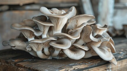 Cluster of Oyster Mushrooms