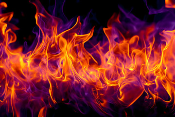 Fototapeta premium Fire flame motion pattern abstract texture. Burning fire, flame overlay background.