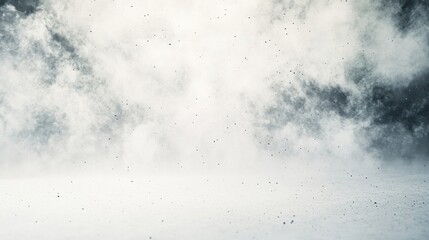 Obraz premium A dramatic view of swirling dust and mist, creating an ethereal atmosphere in shades of gray and white.