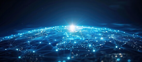 Global Network Connection - Abstract Illustration of Digital Connectivity
