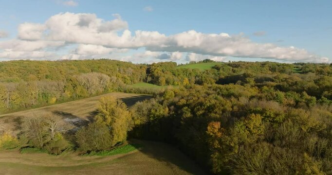 Envol vers la plaine verte