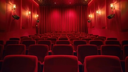 Fototapeta premium Empty Movie Theater Seats