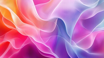 Obraz premium Abstract Colorful Waves: A Symphony of Hues