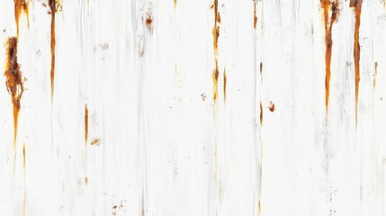 A textured white surface with rust streaks, creating a rustic and weathered appearance.