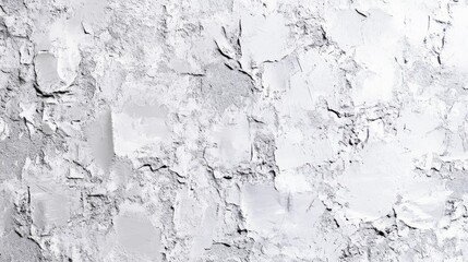 Obraz premium Abstract texture of a white plaster wall, showcasing a rough, layered surface with subtle gray undertones.