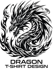 Dragon Vector T Shirt Design