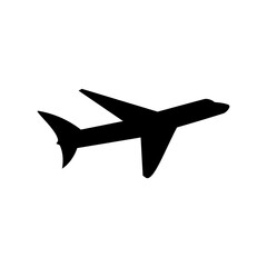 Plane vector icon, Icon at Airport vector, Airport silhouette vector icon