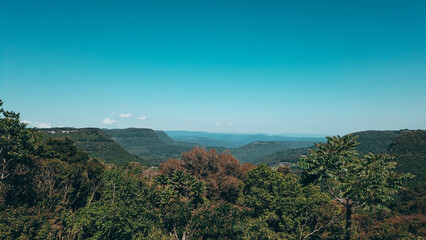 Obraz premium Belvedere of the Quilombo Valley views. Gramado, Brazil, Rio Grande do Sul State