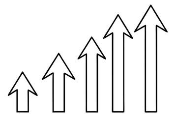 Ascending Arrows Growth, Progress, Success, Development, Improvement, Increase, 