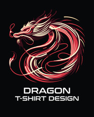 Dragon Vector T Shirt Design