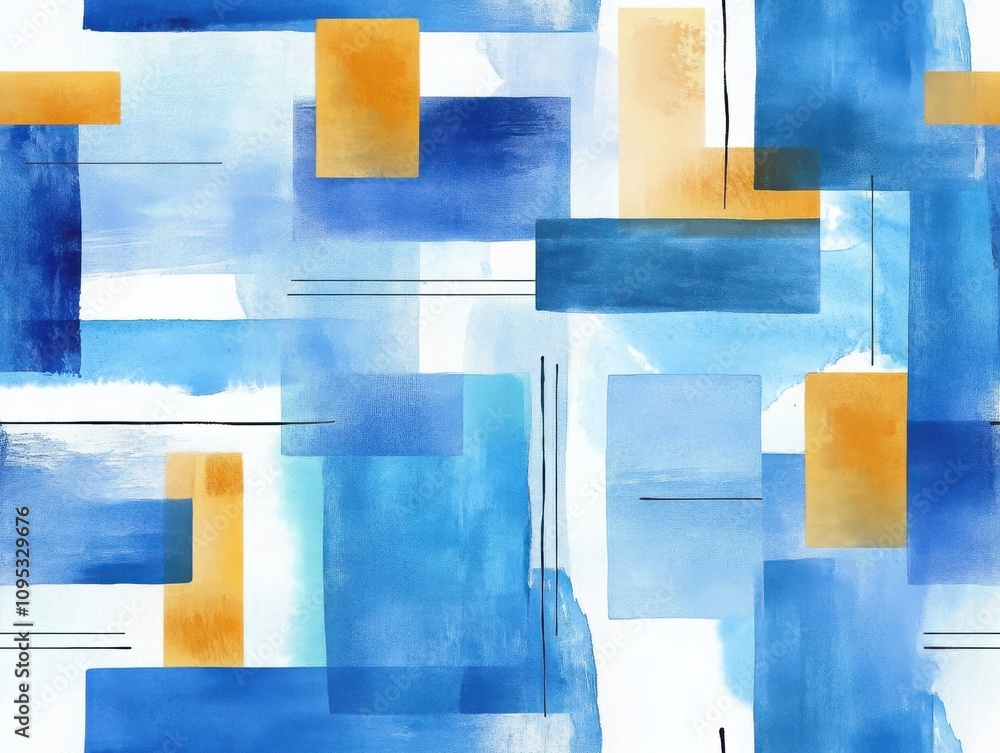 Poster vibrant seamless pattern brushstroke concept. a vibrant abstract composition featuring shades of blu