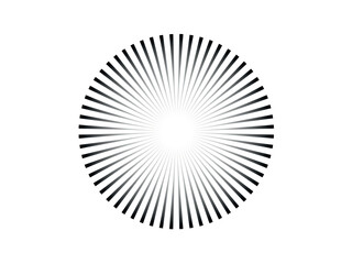 Sunburst element radial stripes or sunburst background. sun beams and rays