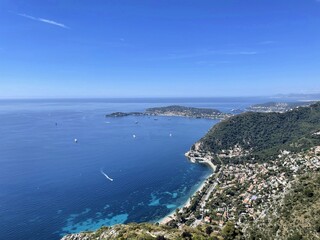 A view of the Mediterranean Sea from Chateau Eze