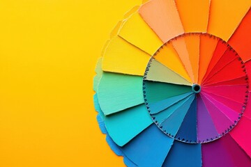 psychology of color, eye-catching banner explores color psychology, using vibrant hues against a minimalist backdrop to inspire thought and creativity