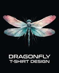 Dragon Fly Vector T Shirt Design