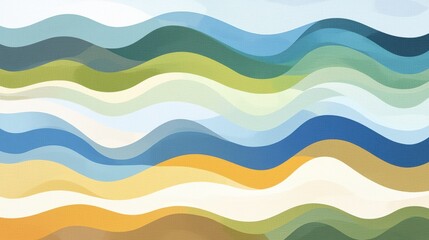 Fototapeta premium Abstract Art Interpretation of Data Verification Featuring Fluid Wave Patterns in a Vibrant Color Palette Representing Harmony and Complexity