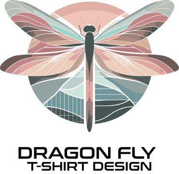 Dragon Fly Vector T Shirt Design