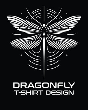 Dragon Fly Vector T Shirt Design