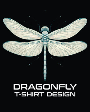 Dragon Fly Vector T Shirt Design