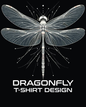 Dragon Fly Vector T Shirt Design