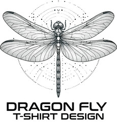 DragonFly Vector T Shirt Design