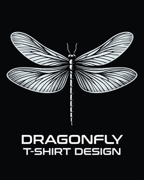DragonFly Vector T Shirt Design
