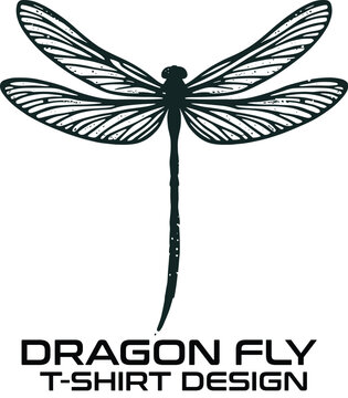 DragonFly Vector T Shirt Design