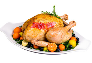 roasted chicken with potatoes