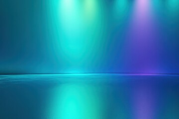 Abstract Blue Gradient Background With Spotlights