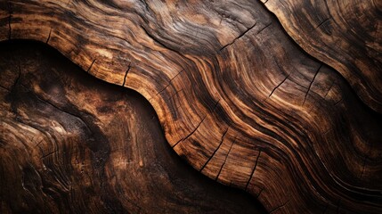 Dark Brown Wood Grain Abstract Texture