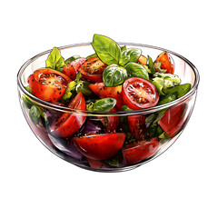 salad with tomatoes