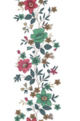 Floral Chinese flower traditional vector art Design