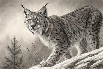 black and white drawing of a sphynx, generative ai, ai generated