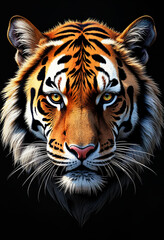 Obraz premium AI Images of the head of a Tiger.