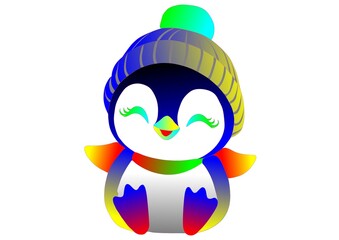 cute face penguin toy 