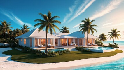 Obraz premium Bungalow Meers Paradies